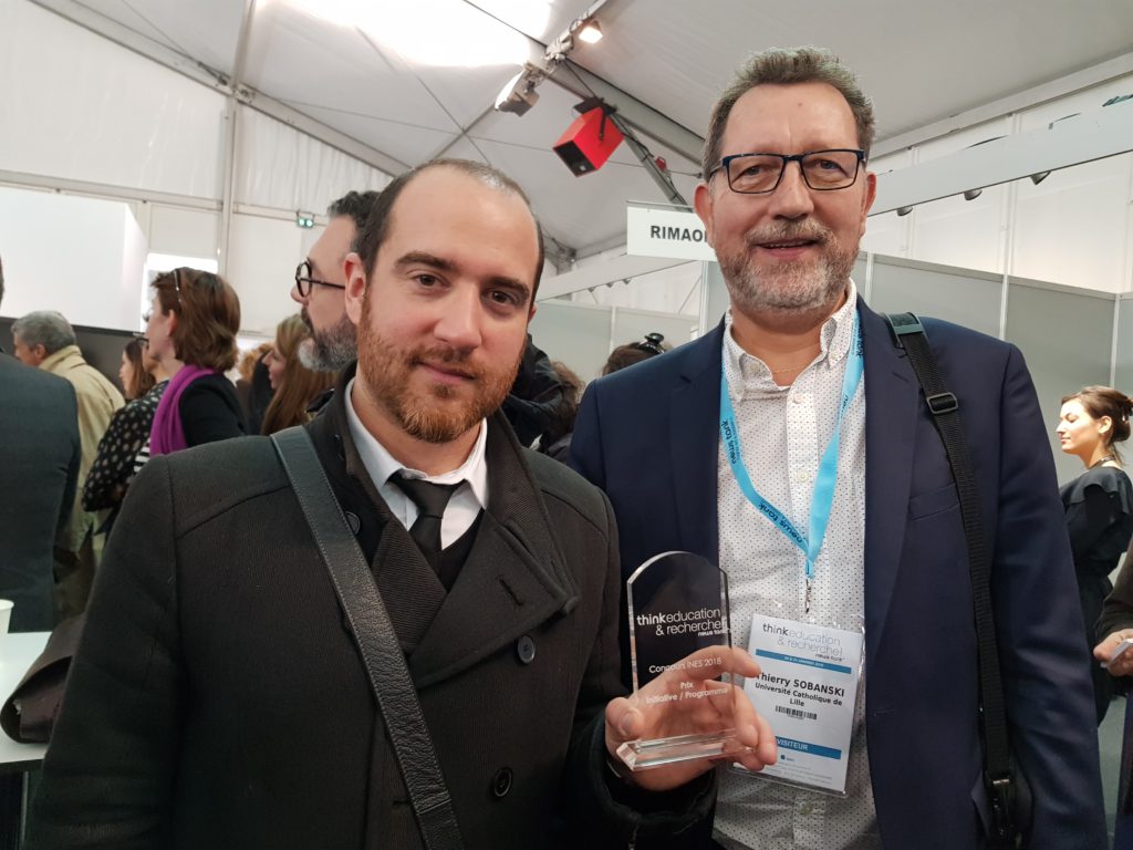 photo de Thierry Sobanski et d'Anthony Piermatteo lors de la remise du prix